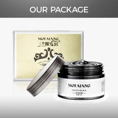 Cire-cheveux EFLY : application rapide avec sèche-cheveux pour une tenue durable.