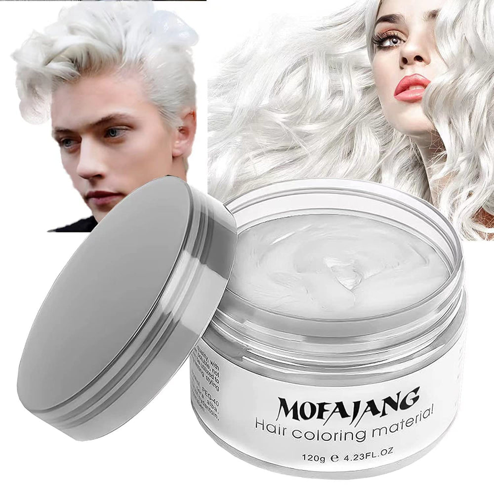 EFLY Hair Wax Blanc Bouteille: coloration temporaire pratique et facile à rincer.