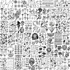 EGMBGM tatouage papillon – motif coloré idéal pour le bras ou le cou