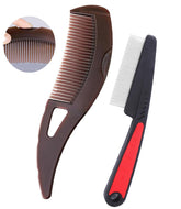 Peigne pellicules EHBELIF à dents fines rouge – soulage le cuir chevelu et favorise le confort.