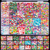 EHOPE tranches fruits miniatures pour ongles colorés et variés