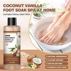 EIRNAY Gommage-pieds coco-vanille aides à lisser la peau des pieds.