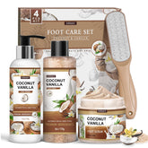 EIRNAY Sels-bain-pieds coco-vanille pour une hydratation douce des pieds.