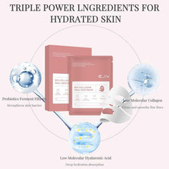 Masque EJVIONPI Bio-Deep Collagen – probiotiques et niacinamide pour texture lisse