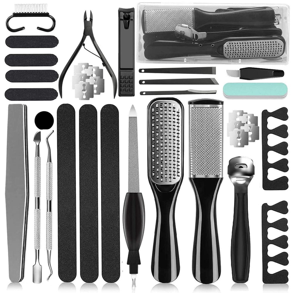 EKOCSIO kit pédicure 36 en 1 – ensemble complet pour soins des pieds à domicile