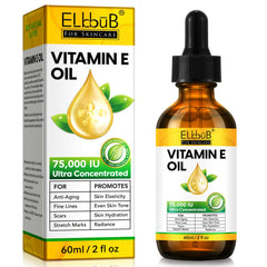 ELBBUB Vitamin E Oil pour le visage, hydratation intense et éclat prolongé
