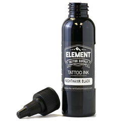 Nighthawk Black de Element Tattoo Supply — flacon ombrage fluide pour transitions douces.