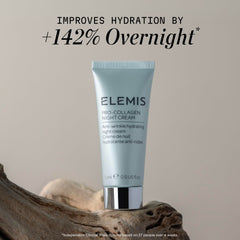 Application sur visage et cou avec ELEMIS Pro-Collagen Nuit.