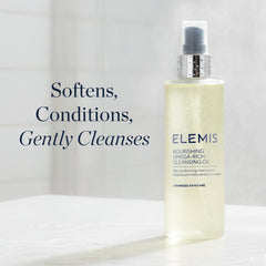 ELEMIS Huile Nettoyante Nourrissante — texture onctueuse idéale pour massage du visage.