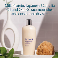 ELEMIS – ingrédients bourrache, camélia et vitamine E pour nourrir la peau.