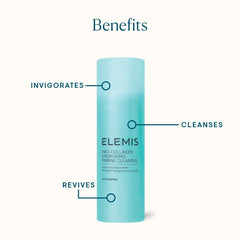 Massage du visage avec le gel nettoyant ELEMIS Pro-Collagène pour rafraîchir.