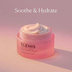 Texture satinée de ELEMIS Pro-Collagen Rose Marine Cream sur la peau.