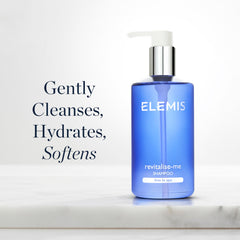 Elemis Revitalize-Me Shampoing arômes thym et basilic pour une expérience sensorielle.