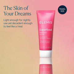 Texture crème ELEMIS Superaliment Minuit, révèle peau douce au matin.