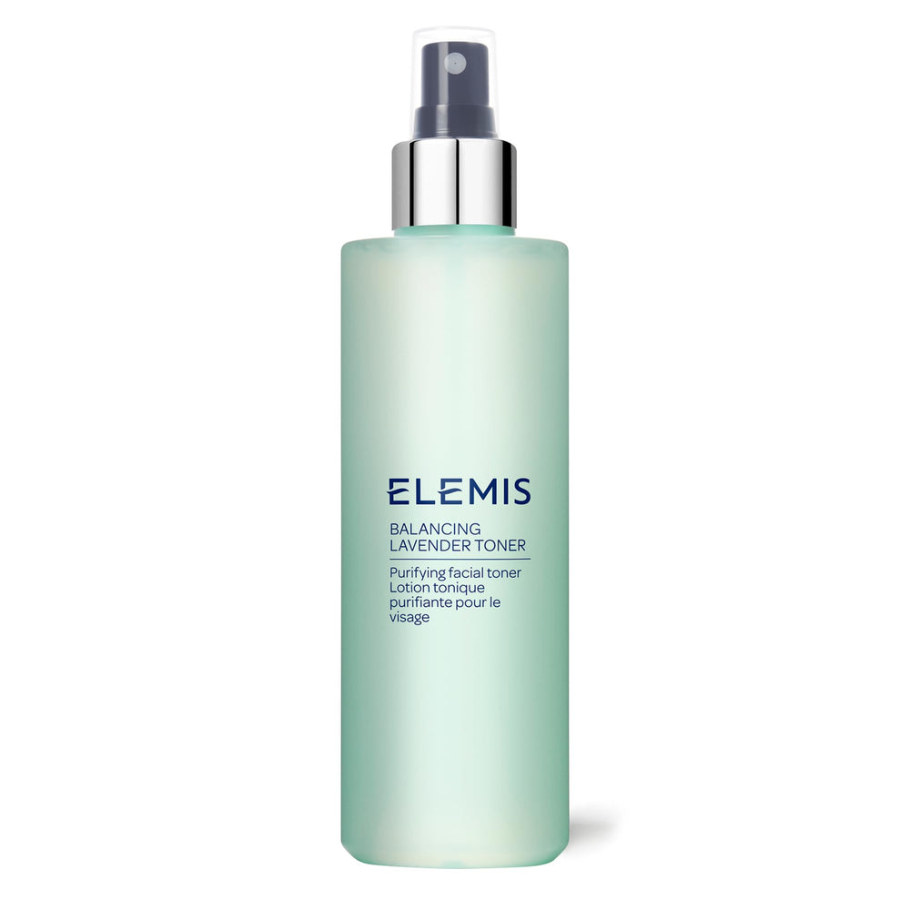 Tonique équilibrant ELEMIS Balancing dans une bouteille, rafraîchit la peau sans alcool.