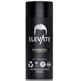 Elevate Hair Fibers flacon noir prêt à donner une impression de cheveux plus épais