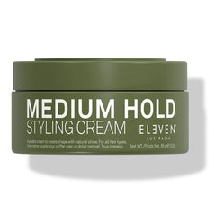 ELEVEN AUSTRALIA: crème coiffante moyenne sur flacon, tenue flexible.