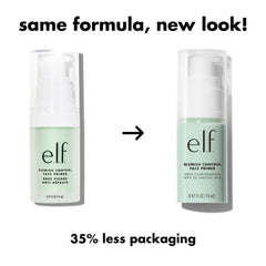 e.l.f. base imperfections clarifiees et surface lisse.