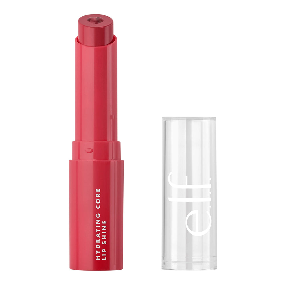 e.l.f. Lip Shine hydratant au cœur — étui élégant et couleur légère.