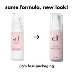 Texture soyeuse de l’e.l.f. Poreless Primer qui matifie subtilement.
