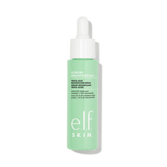 Sérum e.l.f. SKIN Blemish Breakthrough dans le flacon prêt pour la nuit, focalisé sur le soin nocturne