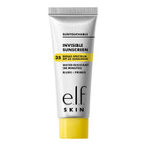 e.l.f. SKIN Suntouchable Invisible SPF 35: bouteille transparente et application légère sans traces.