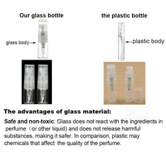 Elfenstall bouteille vide 2ml en verre, facile à recharger en déplacement.