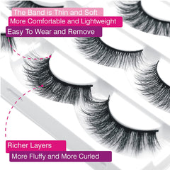 Les cils Eliace, 30 paires et 10 styles variés pour toutes les occasions
