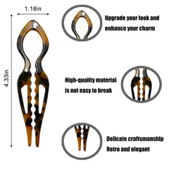 Eliongpu Prestige pinces à cheveux: dents internes doubles pour maintien précis.