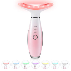 Massageur ELISHINE pour cou et visage, sept couleurs pour une sensation apaisante.