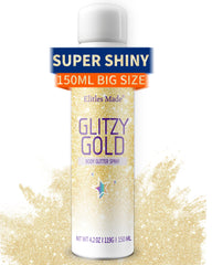Elitles Made spray paillettes cheveux or, éclat durable pour coiffage