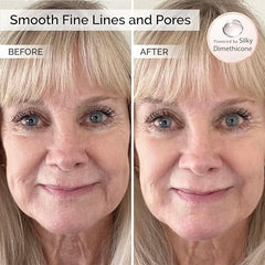 Elizabeth Mott Thank Me Later pores-minimisés — peau visiblement plus lisse et pores atténués.