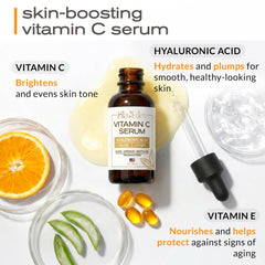 Ella & Eden Sérum vitamine C – goutte application, absorption rapide.