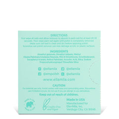 Emballage individuel Ella+mila, lingette sans peluche pour vernis