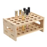 Elldoo organisateur parfums roll-on en bambou, rangement clair et pratique