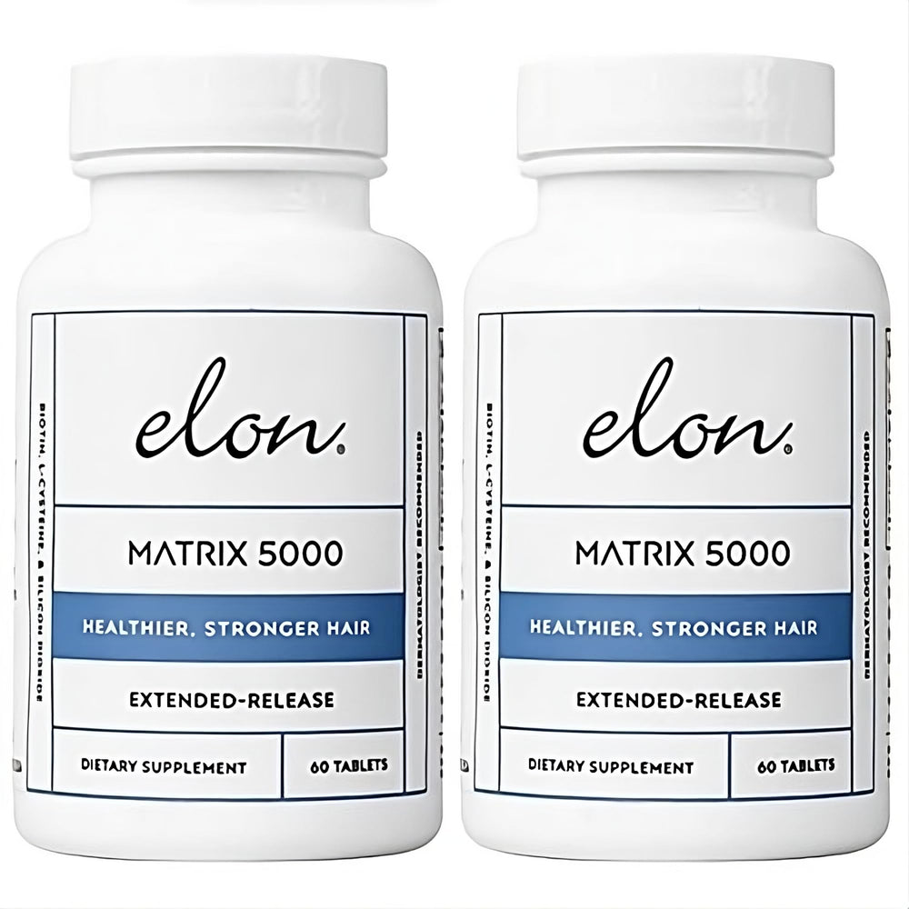 Elon Matrix 5000: bouteille à libération prolongée pour une nutrition capillaire continue.