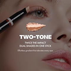 ELROEL Blanc Double Shadow Stick Popping-Candy glitter adds playful sparkle and lasting wear