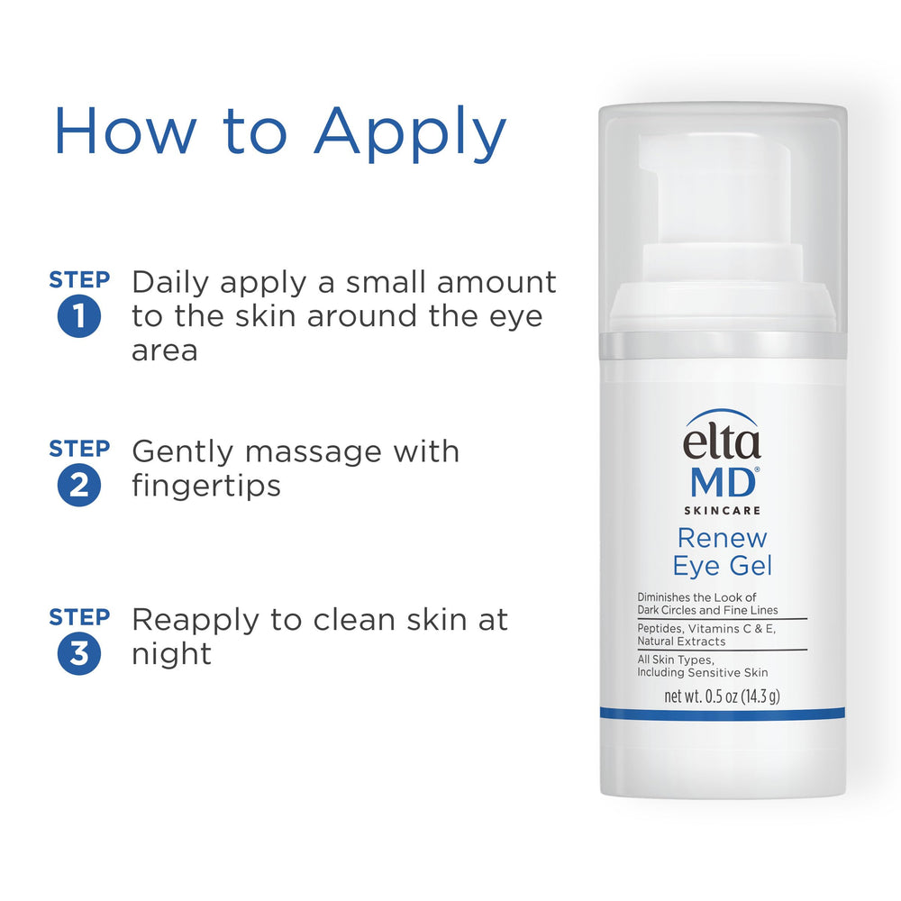 EltaMD Renew Eye Gel – riche en acide hyaluronique pour l’hydratation.