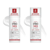 EltaMD UV Clear Visage transparence: protection légère sans traces blanches.