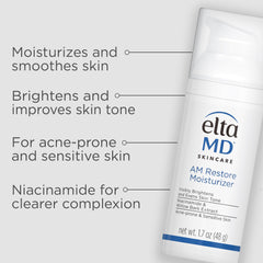 EltaMD AM Restore – crème-visage légère offrant un confort sans huile.