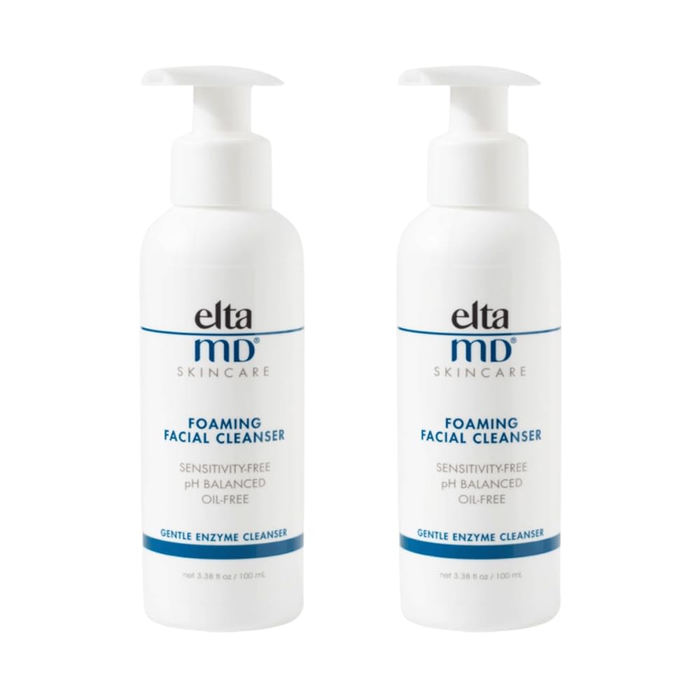 EltaMD Mousse nettoyante visage – bouteille pompe, nettoyage efficace sans dessèchement.