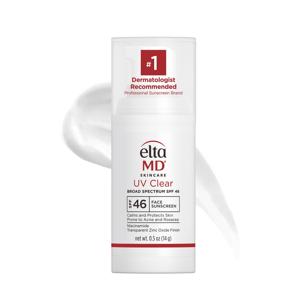 EltaMD UV Clear visuel petit format avec protection légère en voyage