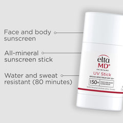 Stick minéral EltaMD avec oxyde de zinc pour une protection sûre.