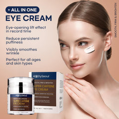 Squalène et huile d'olive nourrissent la zone délicate autour des yeux.