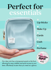 Sac à toilette transparent Embla London, pratique pour cabine et usage domestique.