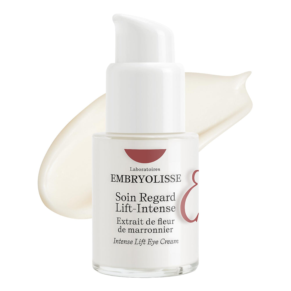 Crème Regard Embryolisse sur flacon, lifting des paupières pour un regard frais