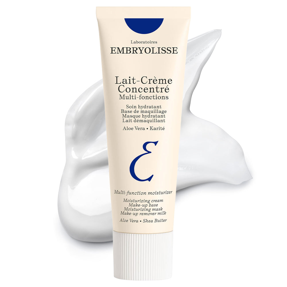 Embryolisse Lait-Crème Concentré sur flacon, prépare la peau au maquillage avec hydratation légère.