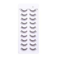 Les cils EMEDA présentent une bande claire et invisible pour un effet œil de chat naturel.