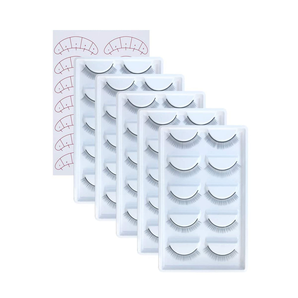 EMEDA cils pratique 30 paires pack pour entraînement avec look naturel