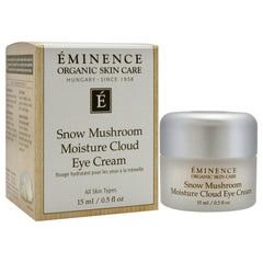 Application de la crème yeux Eminence, massage doux pour un regard reposé